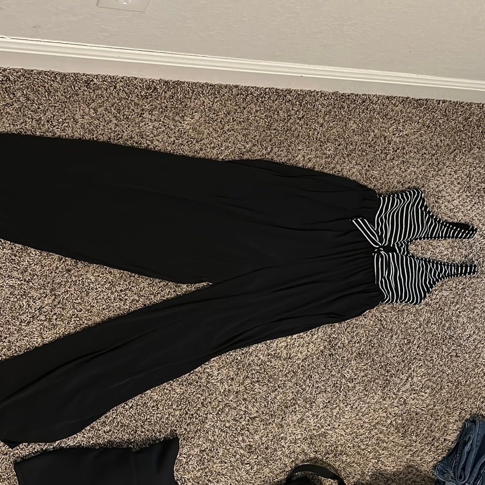 Robin Piccone Black and White Jumpsuit Modern Minimalist Design
